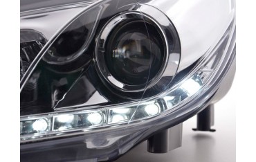 Daylight headlight LED daytime running lights VW Golf 6 type 1K 08 chrome