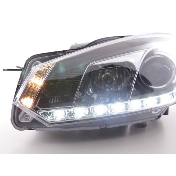 Daylight headlight LED daytime running lights VW Golf 6 type 1K 08 chrome