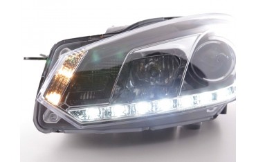 Daylight headlight LED daytime running lights VW Golf 6 type 1K 08 chrome