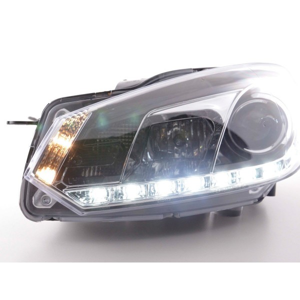 Daylight headlight LED daytime running lights VW Golf 6 type 1K 08 chrome