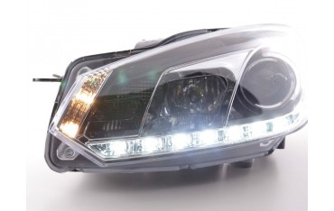 Daylight headlight LED daytime running lights VW Golf 6 type 1K 08 chrome