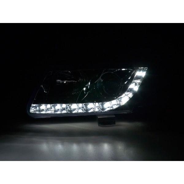 Daylight headlight LED daytime running lights VW Passat type 3B 97 00 chrome