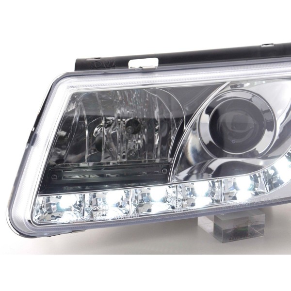 Daylight headlight LED daytime running lights VW Passat type 3B 97 00 chrome