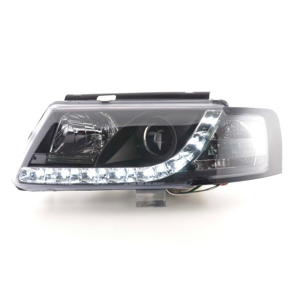 Headlight set Daylight LED daytime running lights VW Passat type 3B 97 00 black