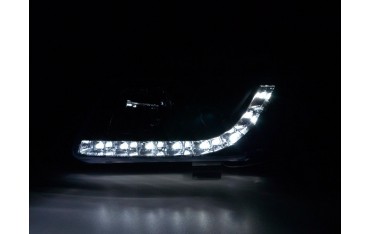 Headlight set Daylight LED daytime running lights VW Passat type 3B 97 00 black