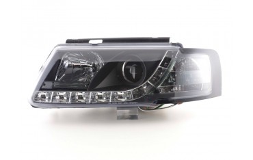 Headlight set Daylight LED daytime running lights VW Passat type 3B 97 00 black