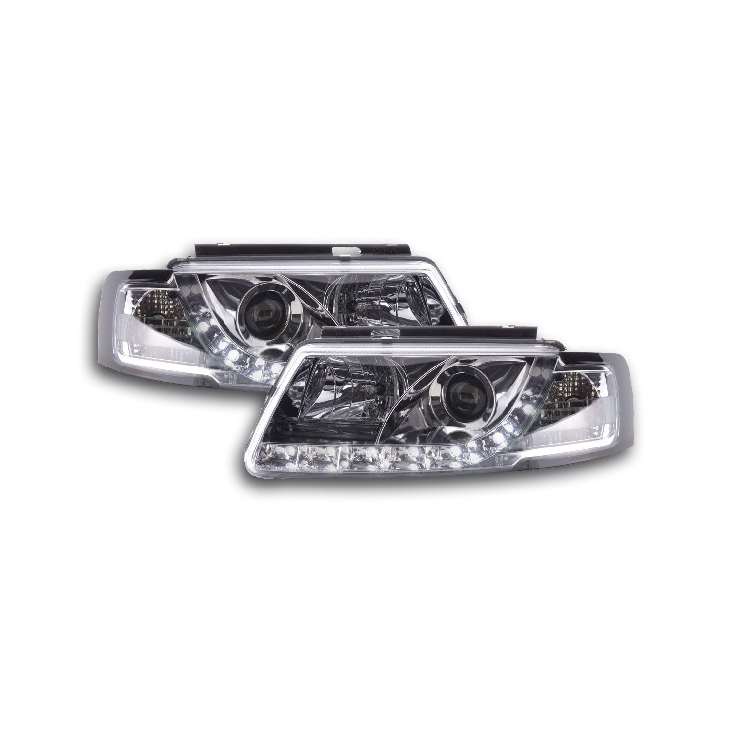Daylight headlight LED DRL look VW Passat type 3B 97 00 chrome