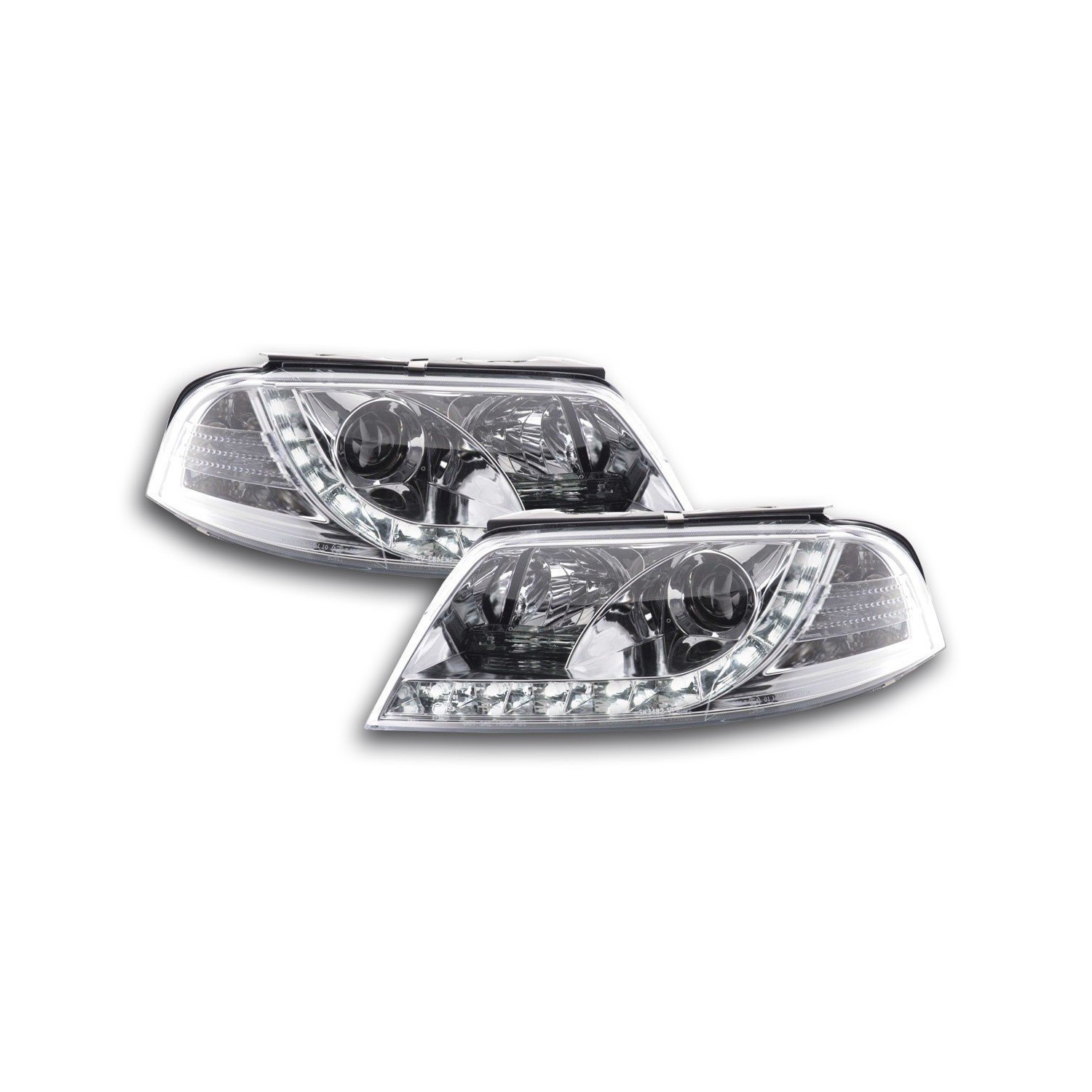 Daylight headlights LED daytime running lights VW Passat type 3BG 00 05 chrome