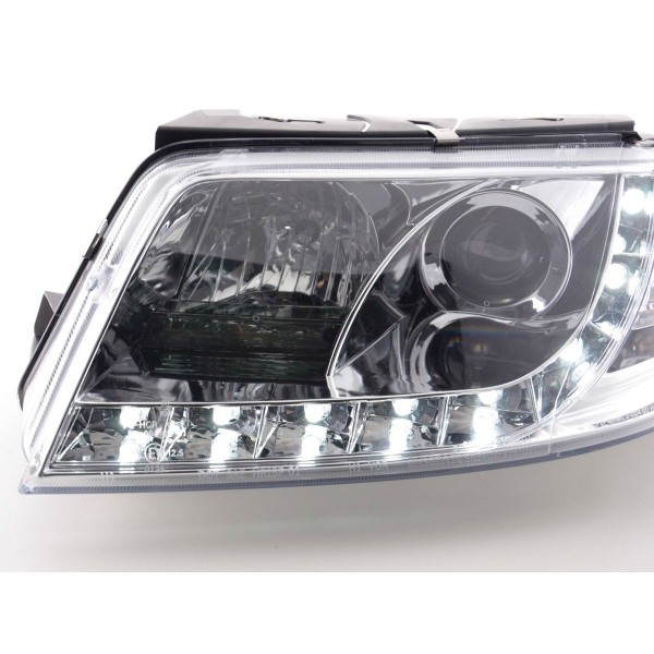 Daylight headlights LED daytime running lights VW Passat type 3BG 00 05 chrome