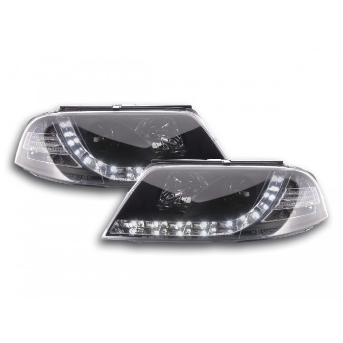 Daylight headlight LED DRL look VW Passat type 3BG 00 05 black
