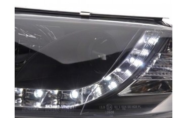 Daylight headlight LED DRL look VW Passat type 3BG 00 05 black