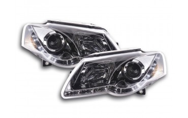 Daylight headlight LED DRL look VW Passat type 3C 05 chrome