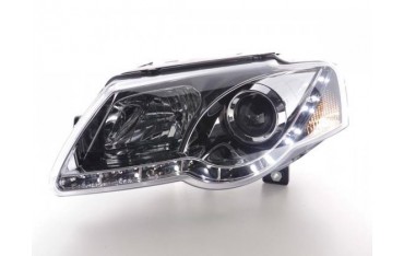 Daylight headlight LED DRL look VW Passat type 3C 05 chrome