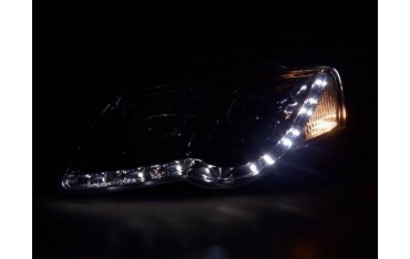 Daylight headlight LED DRL look VW Passat type 3C 05 chrome