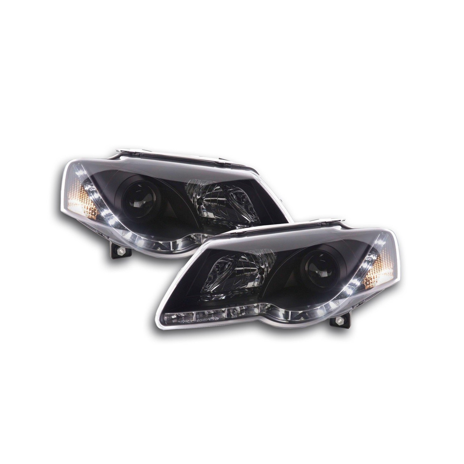 Daylight headlight LED DRL look VW Passat type 3C 05 black