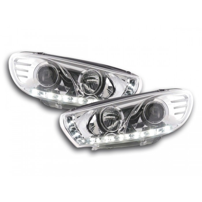 Daylight headlight LED daytime running lights VW Scirocco 3 type 13 chrome