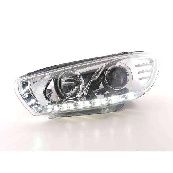 Daylight headlight LED daytime running lights VW Scirocco 3 type 13 chrome