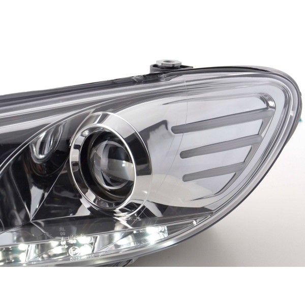 Daylight headlight LED daytime running lights VW Scirocco 3 type 13 chrome
