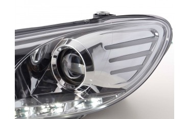 Daylight headlight LED daytime running lights VW Scirocco 3 type 13 chrome
