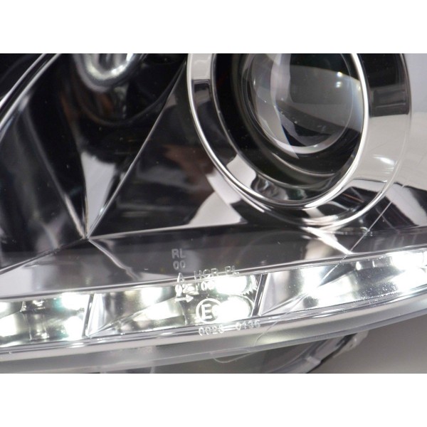 Daylight headlight LED daytime running lights VW Scirocco 3 type 13 chrome