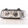 Xenon headlight set angel eyes optics BMW 3er Coupe type E36 year 92 98 chrome