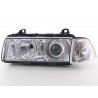 Xenon headlight set angel eyes optics BMW 3er Coupe type E36 year 92 98 chrome