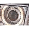 Xenon headlight set angel eyes optics BMW 3er Coupe type E36 year 92 98 chrome