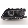 Angel eye headlight BMW 3 series sedan type E46 01 03 black