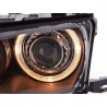 Angel eye headlight BMW 3 series sedan type E46 01 03 black