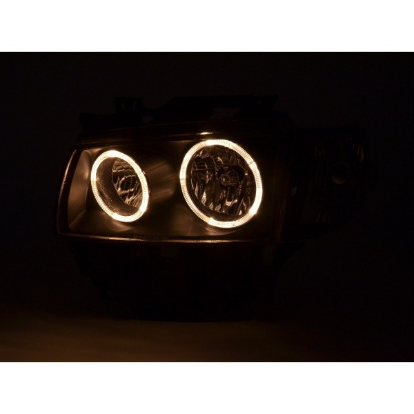 Angel eye headlight VW bus type T4 97 02 black