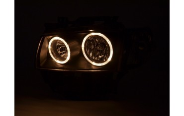 Angel eye headlight VW bus type T4 97 02 black