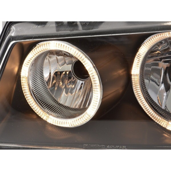 Angel eye headlight VW bus type T4 97 02 black