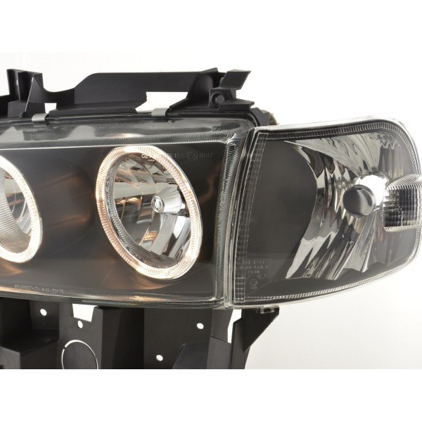Angel eye headlight VW bus type T4 97 02 black