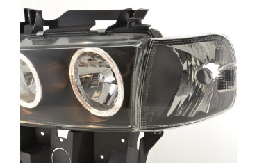 Angel eye headlight VW bus type T4 97 02 black