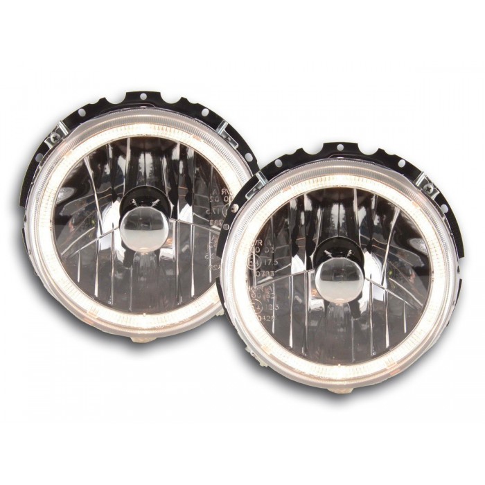 Angel eye headlight VW Golf 1 type 17 74 83 chrome