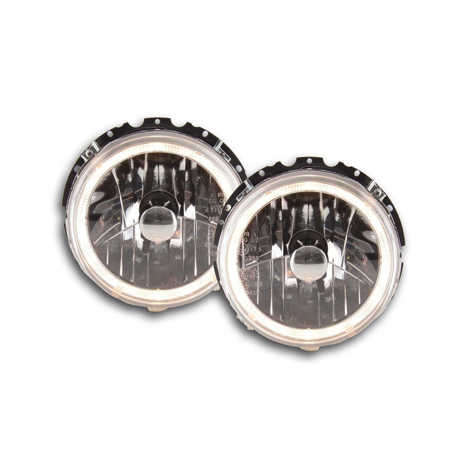 Angel eye headlight VW Golf 1 type 17 74 83 chrome