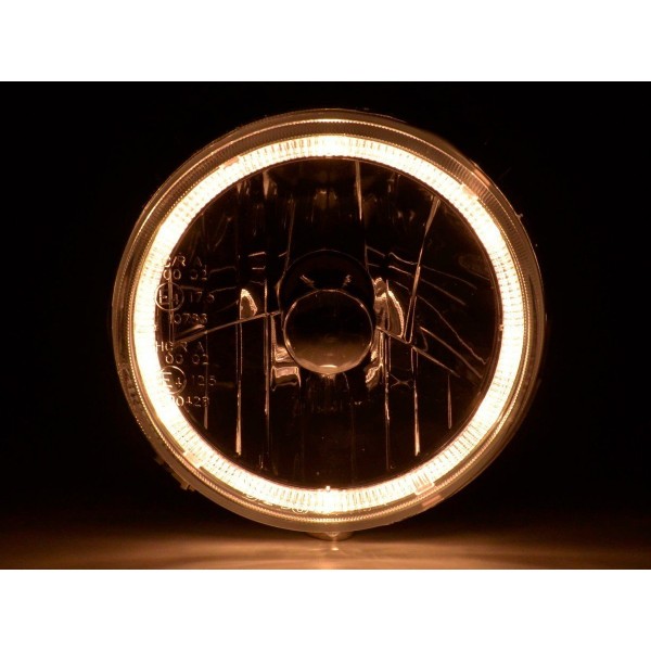 Angel eye headlight VW Golf 1 type 17 74 83 chrome