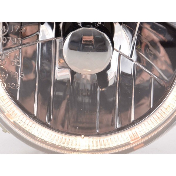 Angel eye headlight VW Golf 1 type 17 74 83 chrome