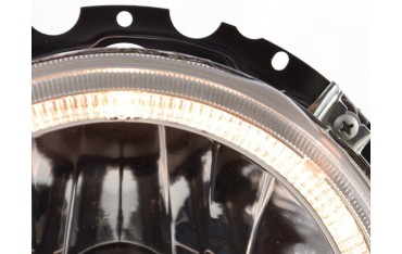 Angel eye headlight VW Golf 1 type 17 74 83 chrome