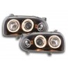 Angel eye headlight VW Golf 3 type 1HXO 1 EXO 91 97 black