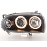 Angel eye headlight VW Golf 3 type 1HXO 1 EXO 91 97 black