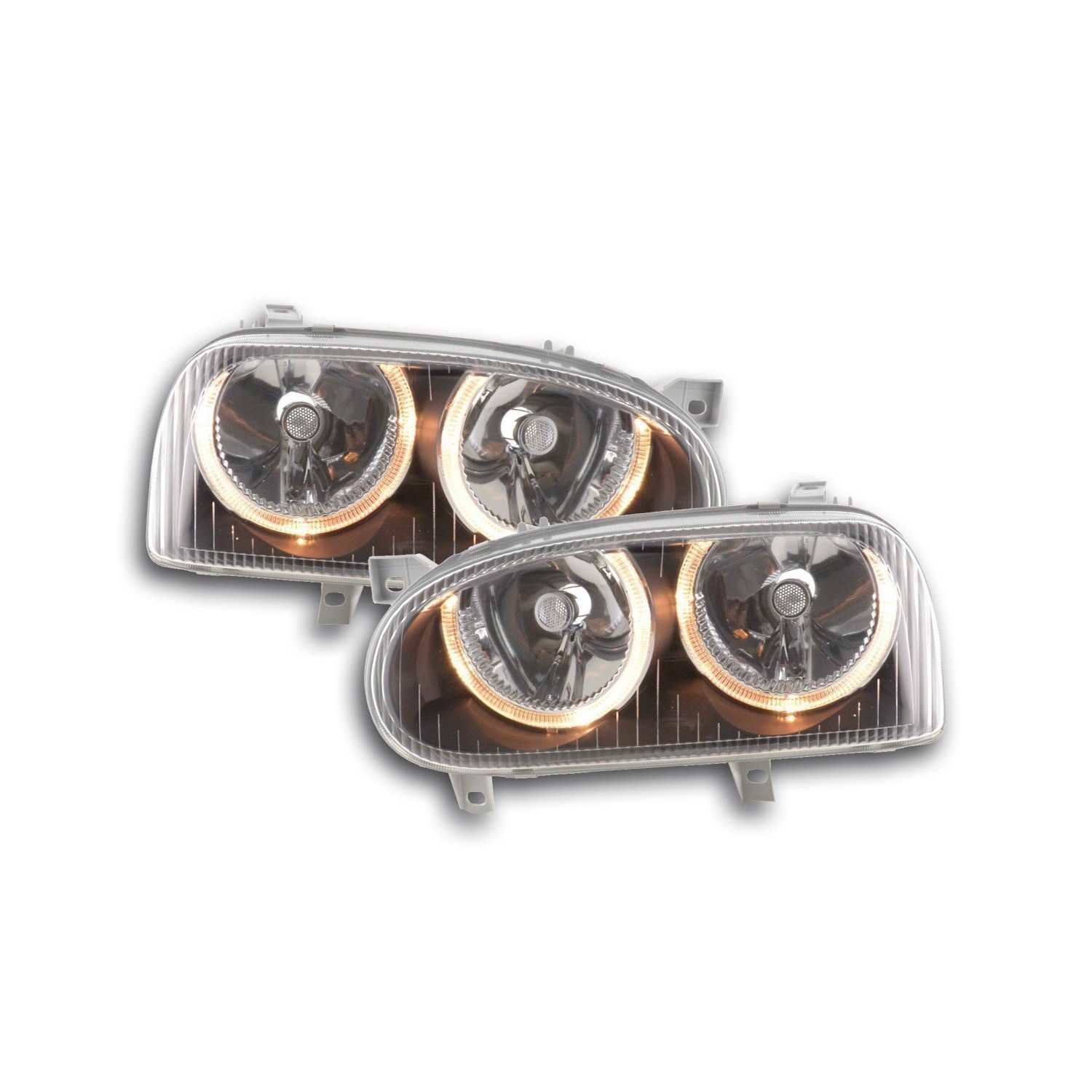 Angel eye headlight VW Golf 3 type 1HXO 1 EXO 91 97 black