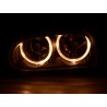 Angel eye headlight VW Golf 3 type 1HXO 1 EXO 91 97 black