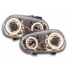 Angel eye headlight VW Golf 4 type 1J 98 03 chrome