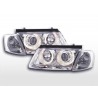 Angel eye headlight VW Passat type 3B 97 00 chrome