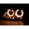 Angel eye headlight VW Passat type 3B 97 00 chrome