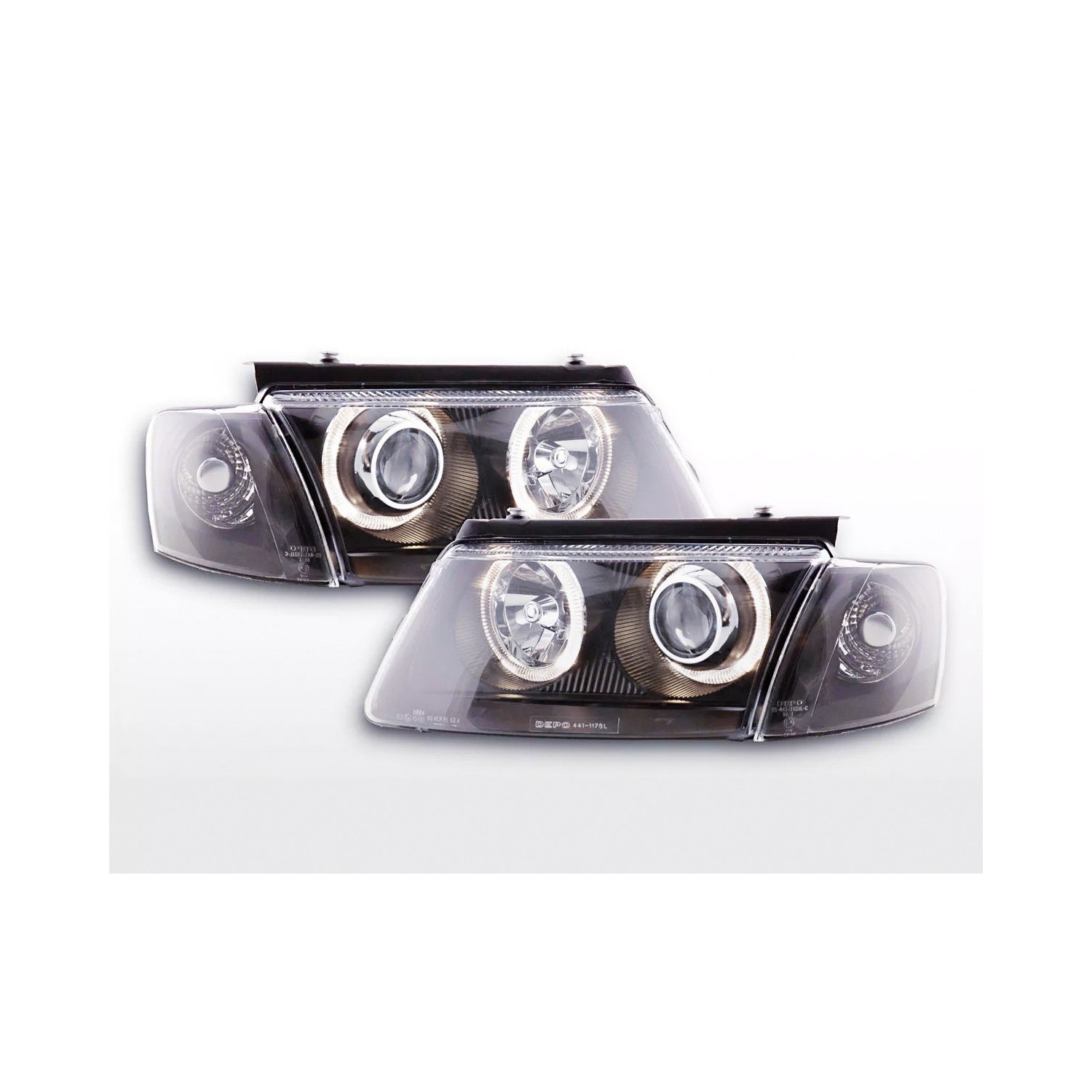 Angel eye headlight VW Passat type 3B 97 00 black
