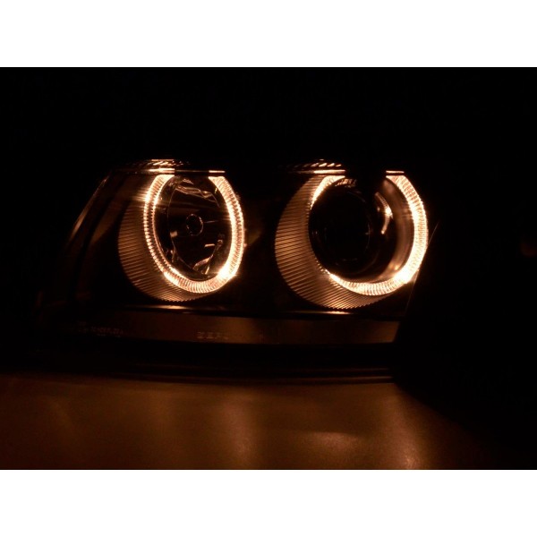 Angel eye headlight VW Passat type 3B 97 00 black