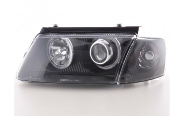 Angel eye headlight VW Passat type 3B 97 00 black
