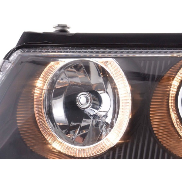 Angel eye headlight VW Passat type 3B 97 00 black